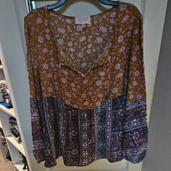 Three bird nest Jessie baby doll top - Picture 1 of 8